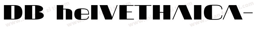 DB helVETHAICA字体转换